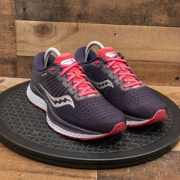 SAUCONY GUIDE 13 WOMENS ATHLETIC SHOES RUNNING WALKING GYM PURPLE LOW SIZE 10 - Picture 3 of 9